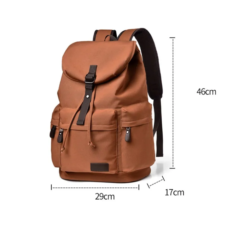 Vintage canvas rugzak heren reizen wandelrugzak eenvoudige laptoprugzak met grote capaciteit trendy heren dames universele schooltassen