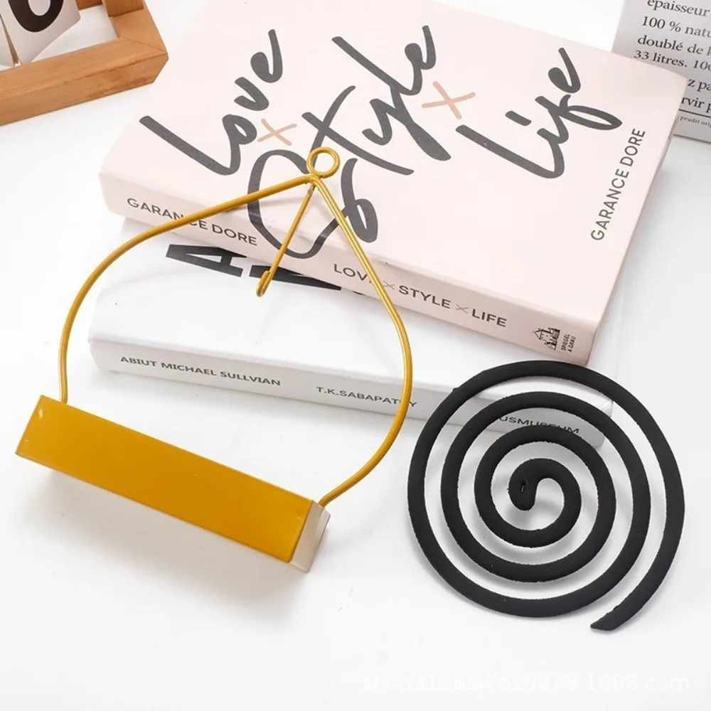 Hanging Type Mosquito Coil Holder Anti Mosquito Carbon Steel Coil Tray Creative Household Incense Burner Home Indoor Bedroom