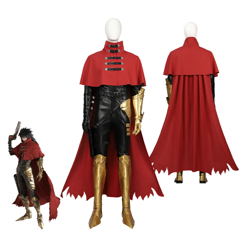 

Final Fantasy VII Outfit Vincent Valentine Cosplay Costume FF7 Rebirth Vincent Halloween Carnival Party Adult Men Fantasy Suit