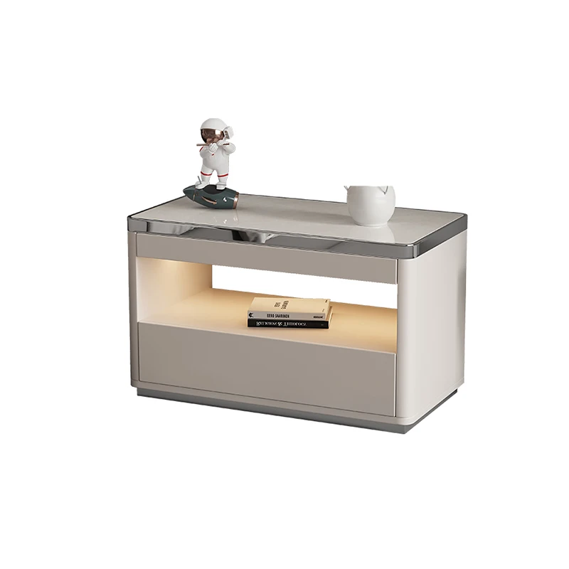 طاولة بجانب السرير إيطالية عصرية فاخرة، تخزين حديث، طاولات بجانب السرير بسيطة، جودة حساسية، أثاث غرفة نوم Mesitas De Noche #6