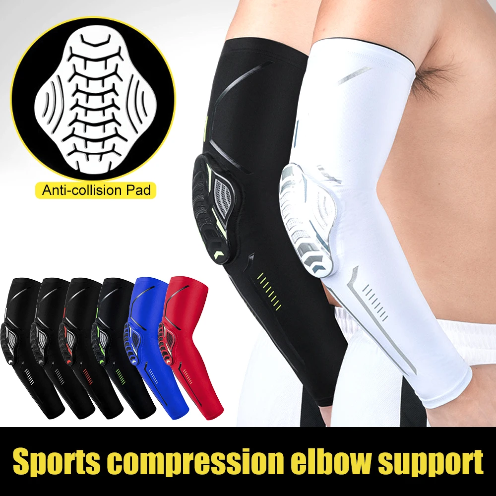 1Pcs Arm Elbow Sleeves, Honeycomb Crashproof Arm Elbow Pads for Youth Adult Sports Football Basketball Volleyball JUUMMP