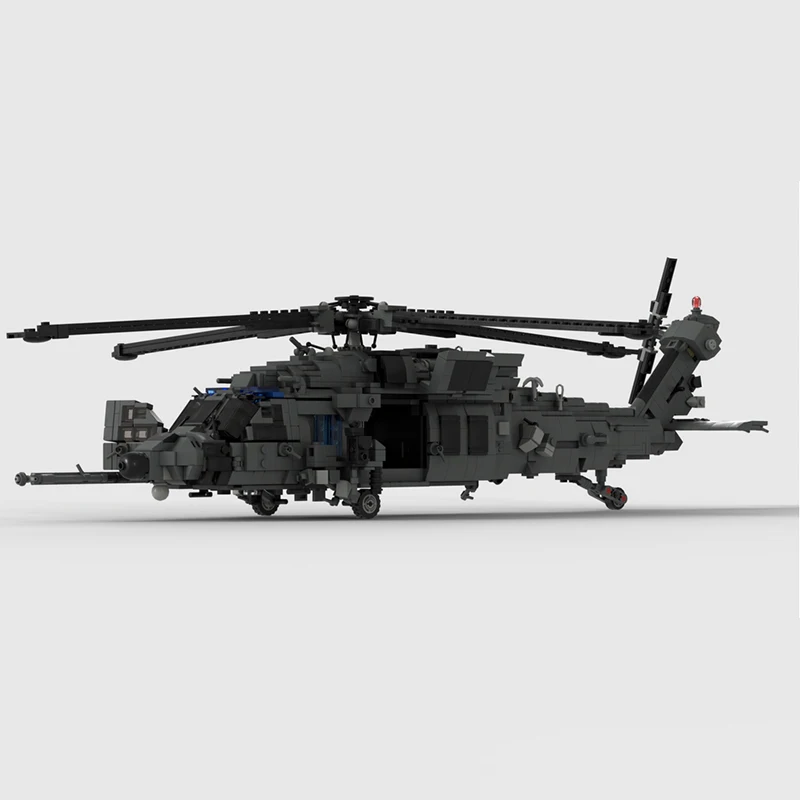 WW2 US Air Force's New Jolly Green II Combat Rescue Helicopter HH-60W Whiskey MOC Building Block Model Sets Kid Bricks Toys Gift