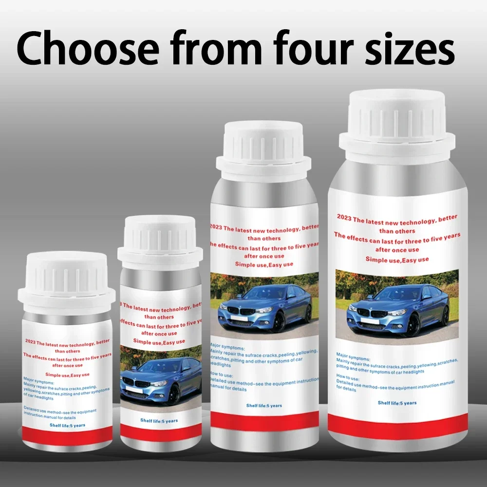 

800ml Headlights Liquid Polymer Headlight Chemical Polish Repair Fluid Refurbishment Scratch Repair Polishing Headlights Kit