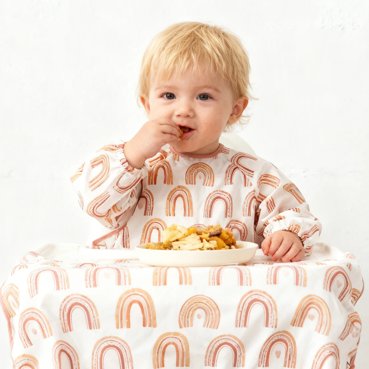 แฮปปี้ฟลุตผ้ากันเปื้อนเด็กแขนย - Baby Food On The Go บทวิจารณ์และราคา