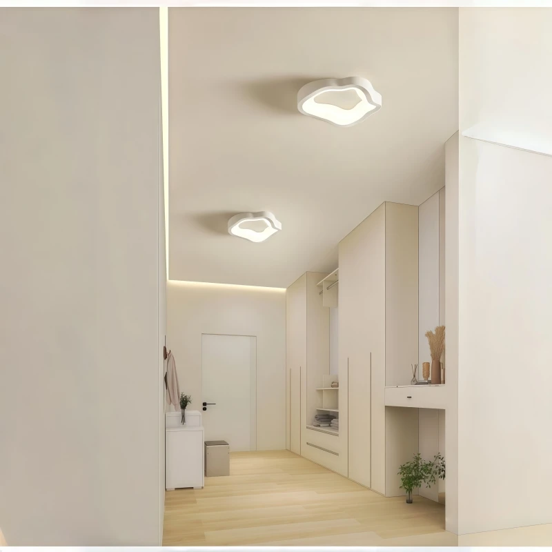 Nordic Personalized Art Ceiling Light Modern Simple White Aisle Light Living Room Restaurant Bedroom Decor Creative Ceiling Lamp
