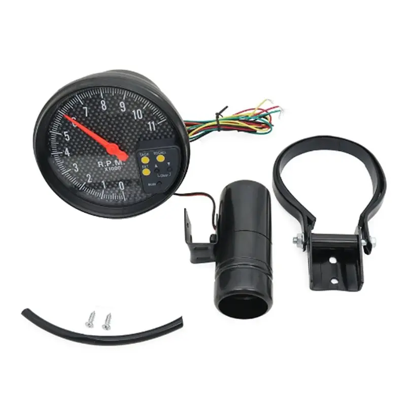 HOT-Tachometer Car Instrument Accessories 5 Inches 12V Car RPM Gauge 7 Color Backlight Display,Tachometer Car Instrument Accesso