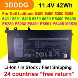 Batería para portátil Dell Latitude 5480, 5490, 5280, 5288, 5491, E5495, 5591, 5580, 5590, E5480, E5580, E5490, E5495, E5280, M3520, 42Wh, 3dddg