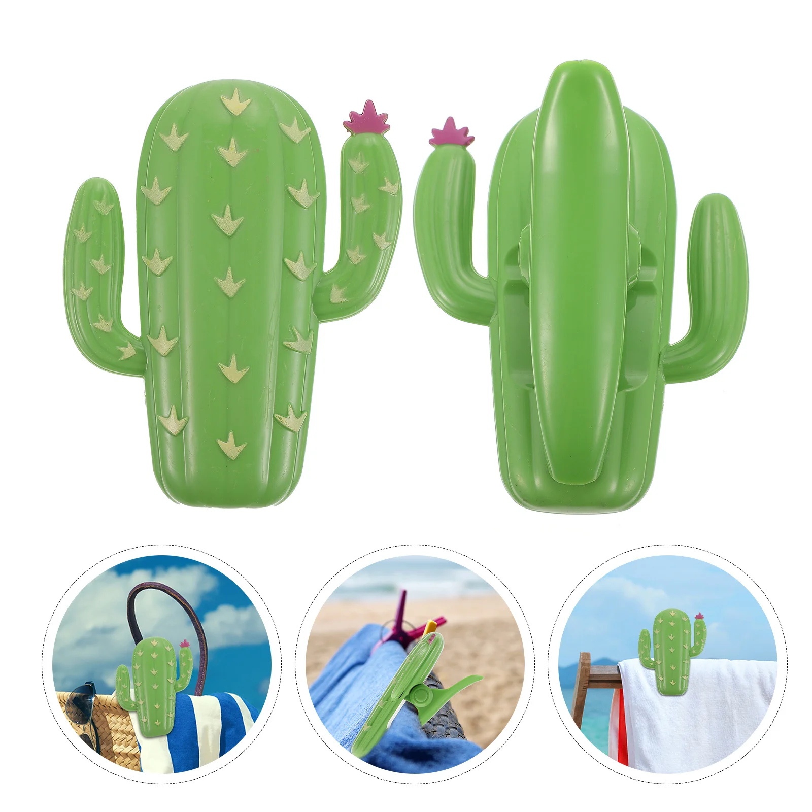 

1Pcs Towel Clamp Creative Cactus Shape Clip Strong Windproof Clothes Drying Non-Slip Household Reusable Fixing Clamp for Socks