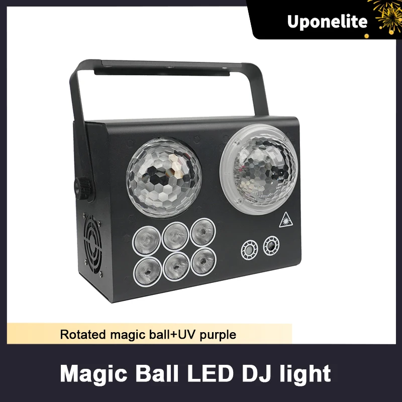 

Magic Ball Red Green Laser Effect 4IN1 LED Stage Laser Party Light Remote Control DMX Sound Active for DJ Disco Holiday Wedding
