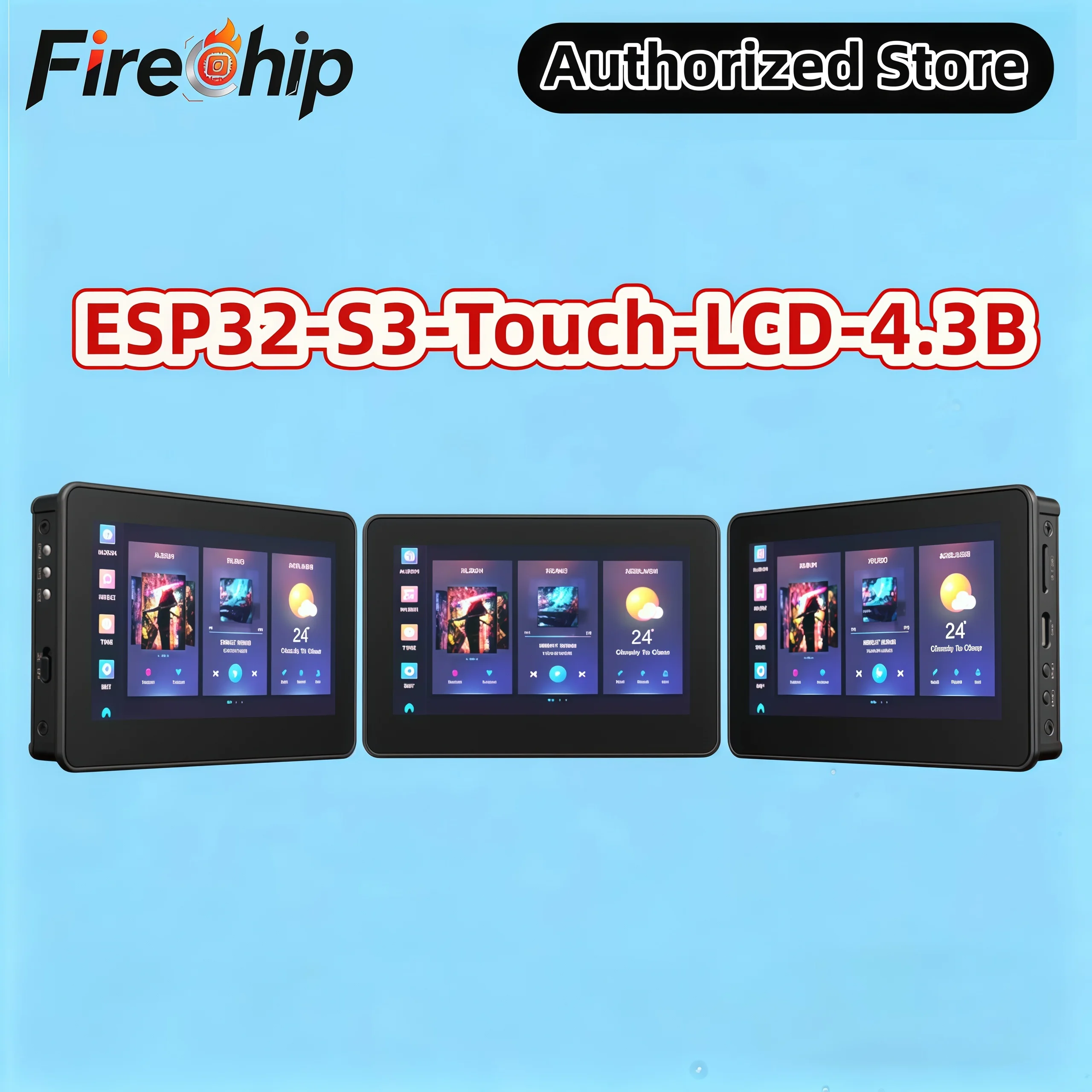 Waveshare ESP32-S3 4.3inch Touch LCD Development Board Type B, 800×480, 5-point Touch, Supports WiFi & Bluetooth