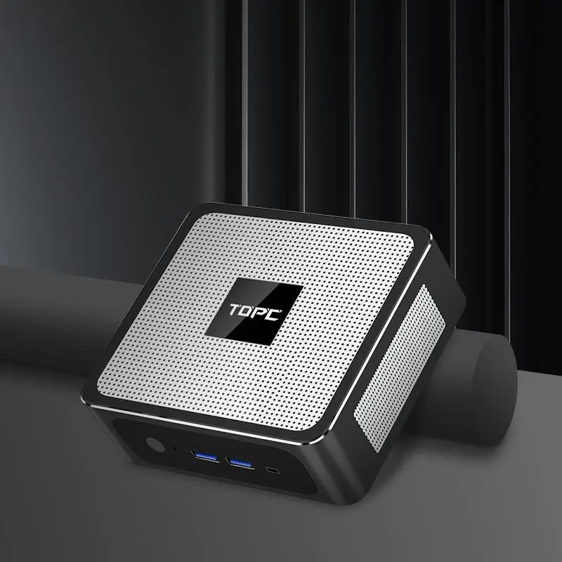 TOPC Mini PC Gamer, Intel Core i9-13900H/i7-13700H/i5 de 13a geração, 2xDDR4 RAM, 2xNVMe SSD, 2xLAN, computador pequeno para jogos de mesa