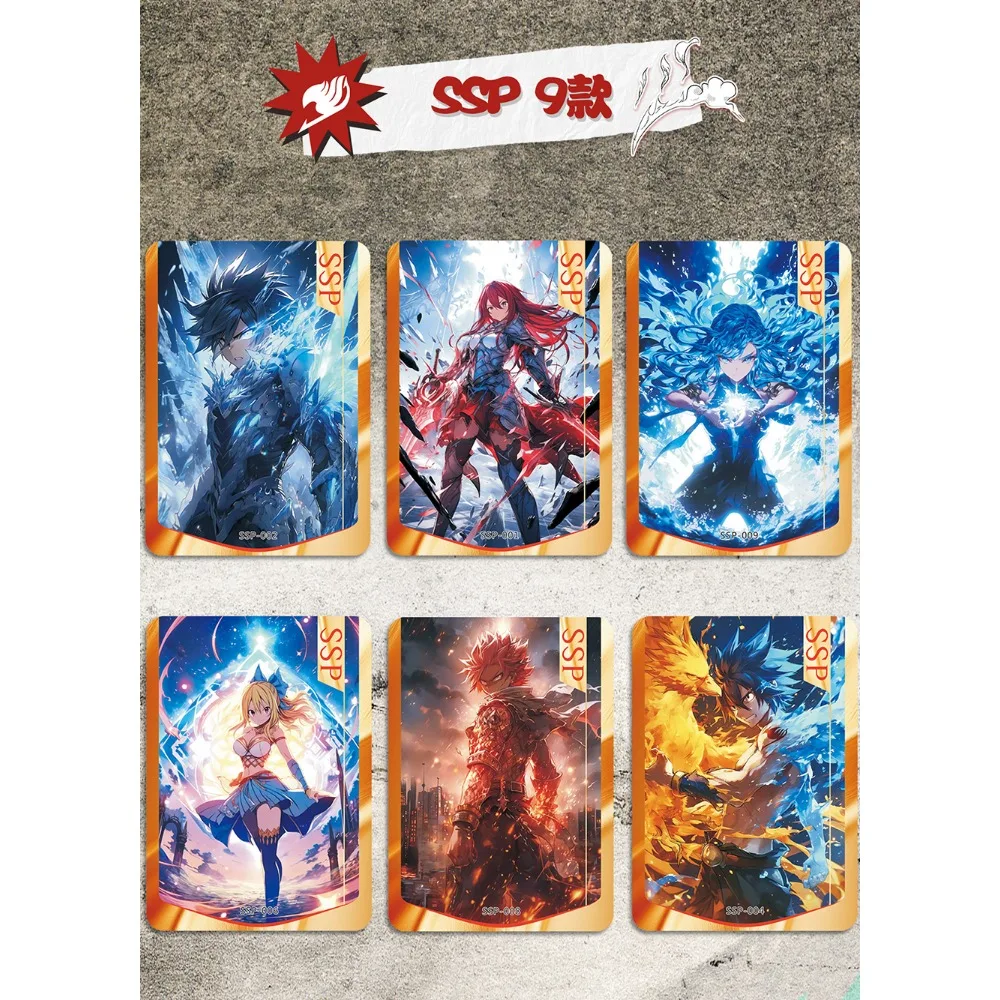 FAIRY TAIL Collection Card For Child Fantasy Magic Youth With Hot Blood Lucy Heartfilia Erza Scarlet Limited Game Card Kids Toys