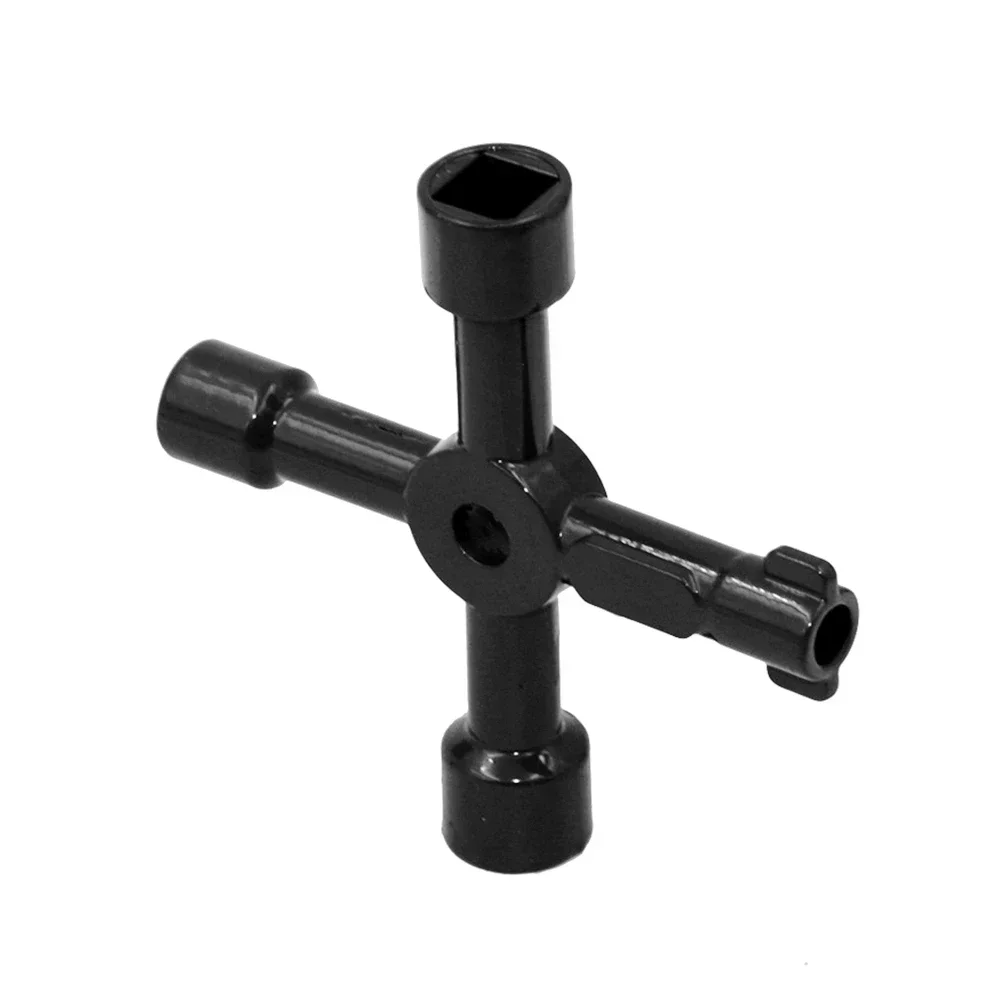 4 Way Universal Cross Key Krachtige  Zinc Alloy Triangle Square Wrench for Electrical Elevator Valve Cabinet