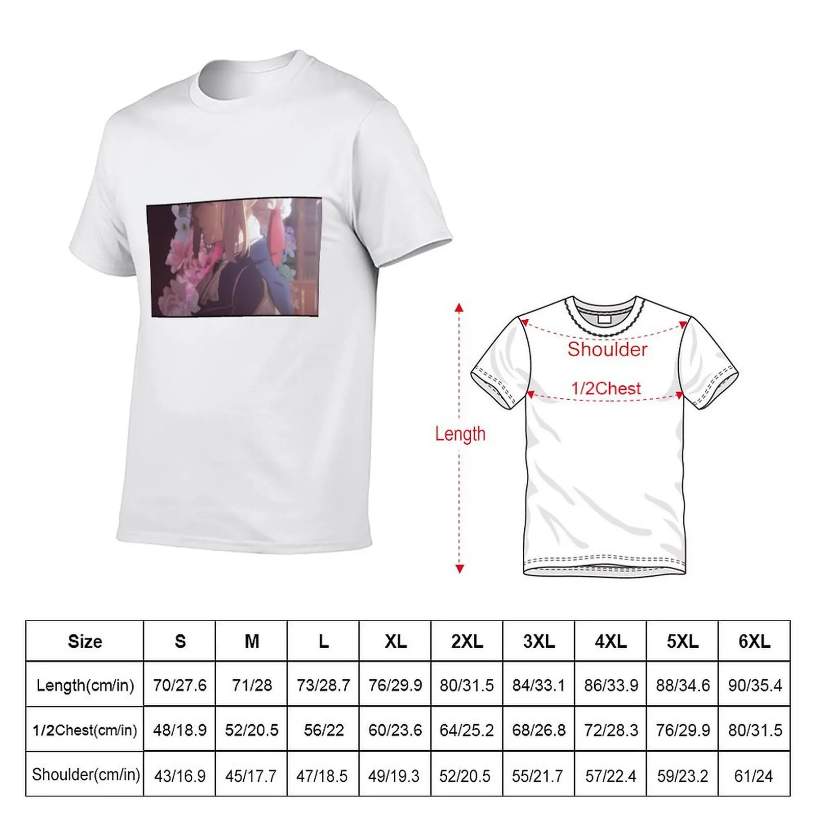 Violet Evergarden T-Shirt man tshirt t shirts cotton 100% t shirts for man graphic vintage T-shirt