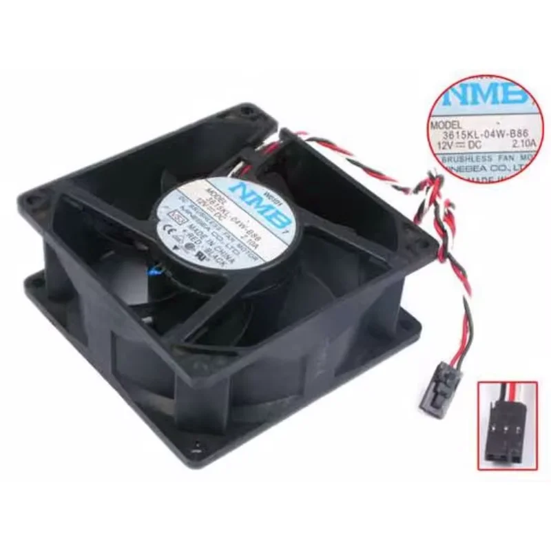 NMB-MAT 3615KL-04W-B86 VS3 DC 12V 2.1A 92x92x38mm 3-Wire Server Cooling Fan