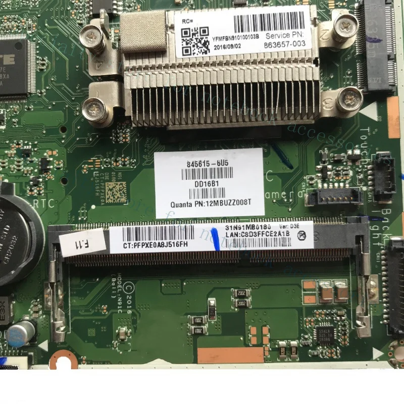 A+ 845615-601 FOR HP 20-C SERIES AMD E2-7110 Motherboard Test 100% ok  DAN91CMB6D0