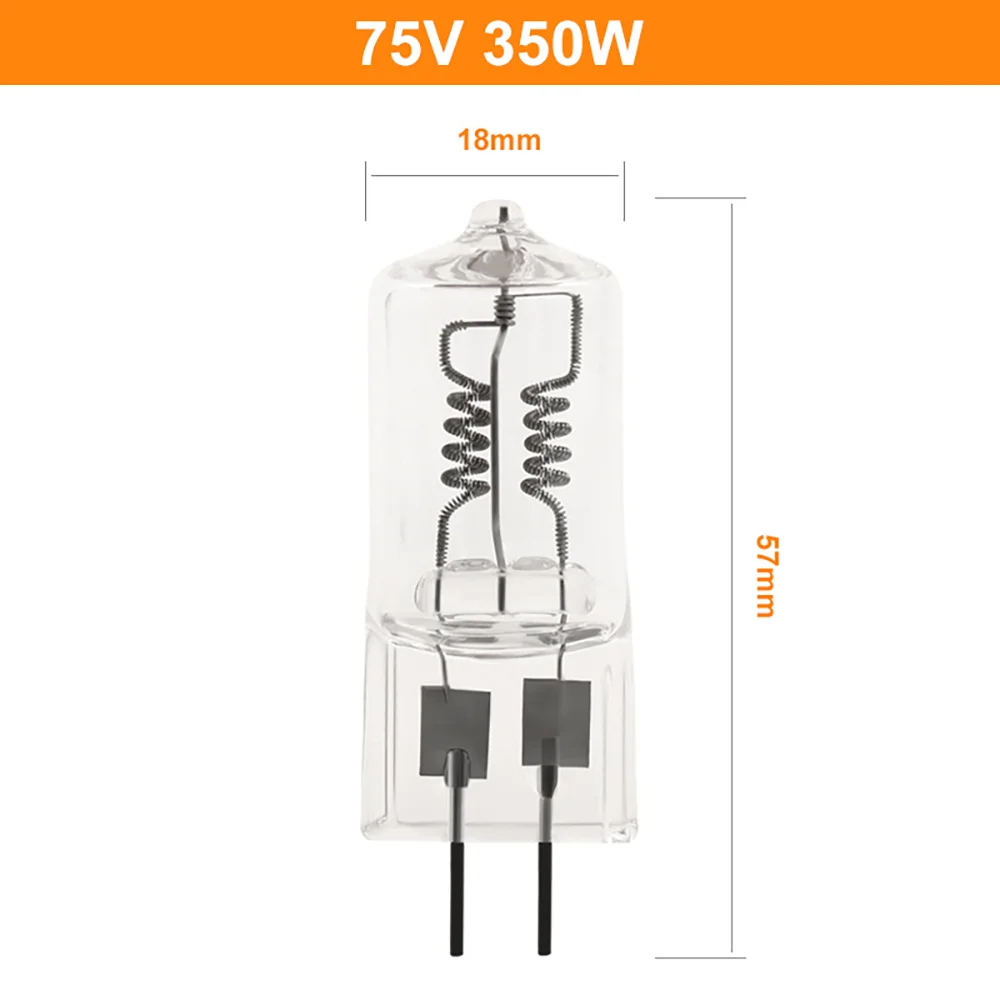 الطبية 75V350W البيوكيميائية أداة لمبة قاطرة الجبهة الإضاءة التنغستن مصباح هالوجين أداة معدنية مصباح هالوجين