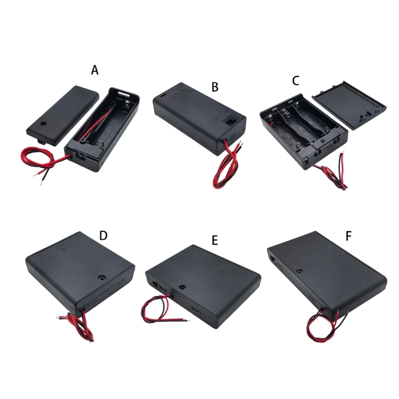B03F Cell Holder Box Pair with Slide On/Off Control for DIY Electronics Projects