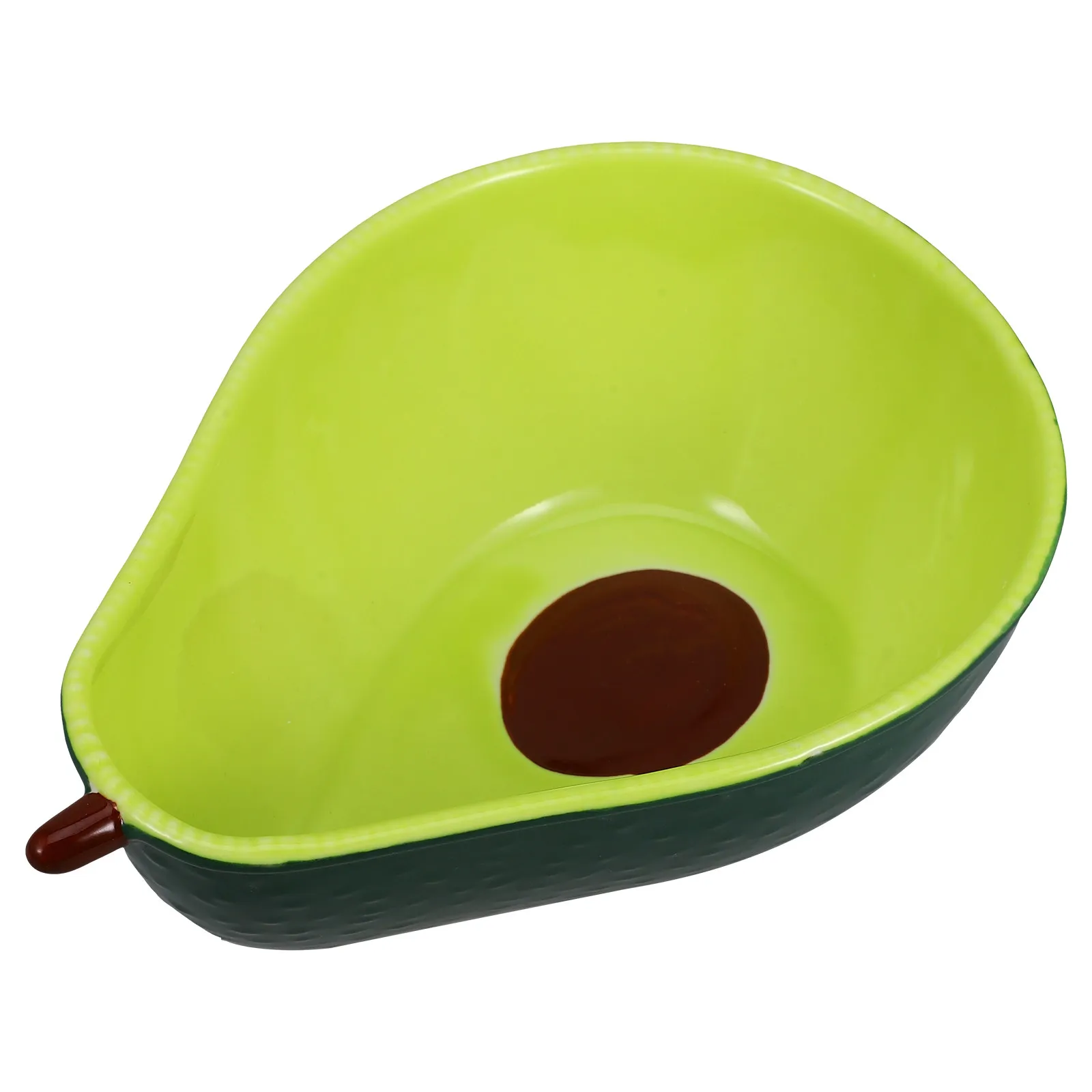 

Ceramic Avocado Bowl for Home Kitchen Use Multi Purpose Serving Storage Bowl Scratch Resistant Elegant Fruit Sauce Jam Butter