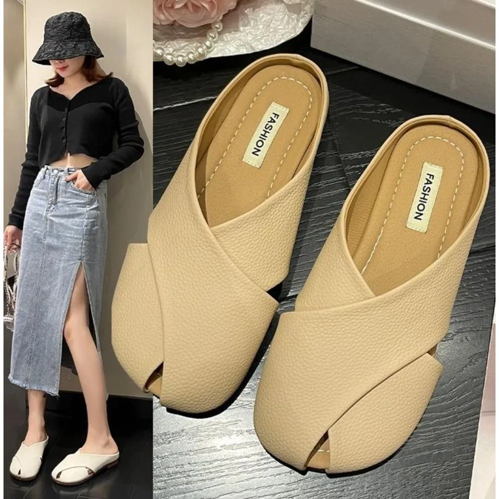 

Flat Bottom Slippers Women Wear Soft Sole Comfortable Versatile Women's Shoes Fashion Slippers Pantuflas De Mujer