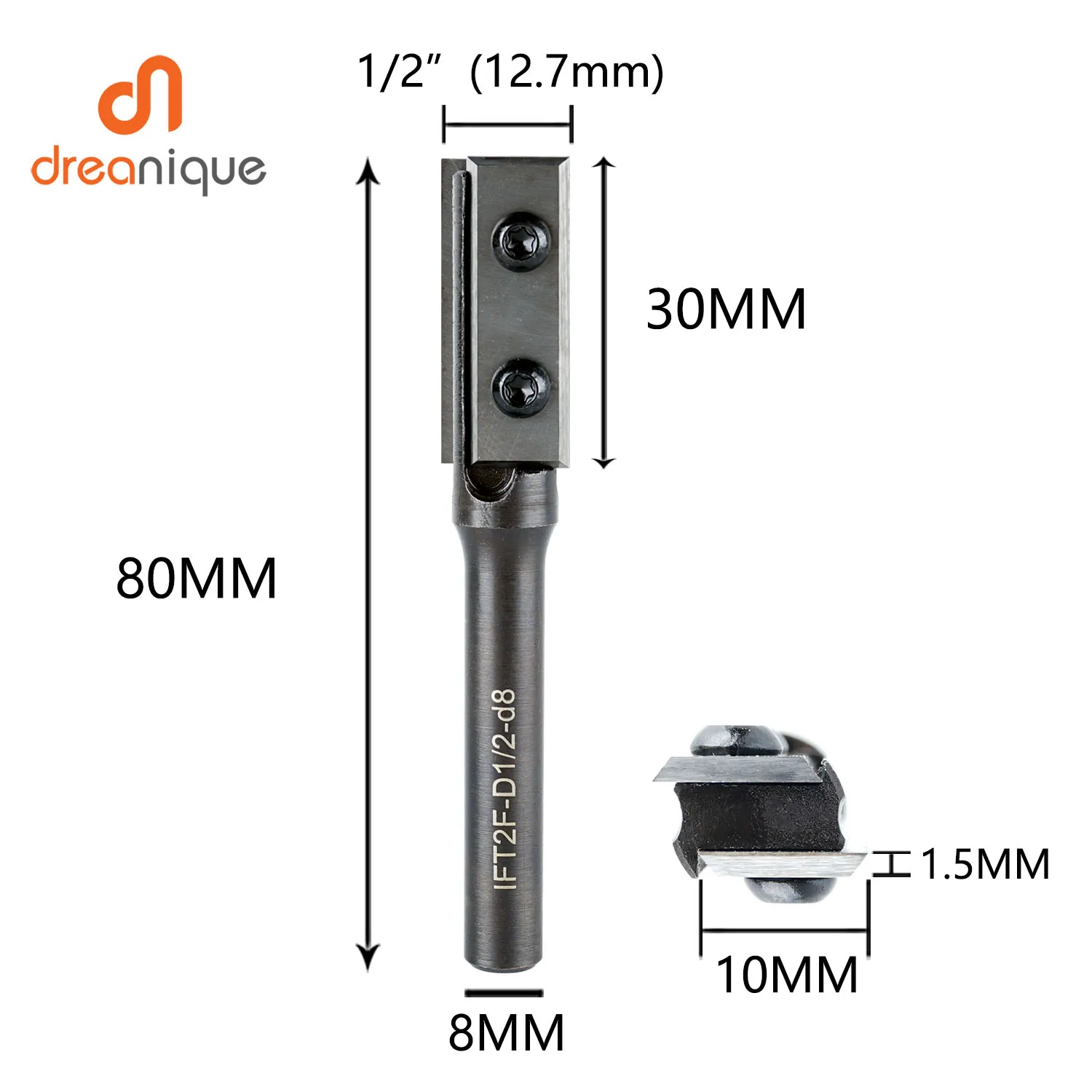 Imagem -05 - Guarnição Roteador Bits Polegada Diâmetro de Corte mm Haste com Inserção de Carboneto Substituível para Carpintaria Corte Entalho Ferramenta 1pc
