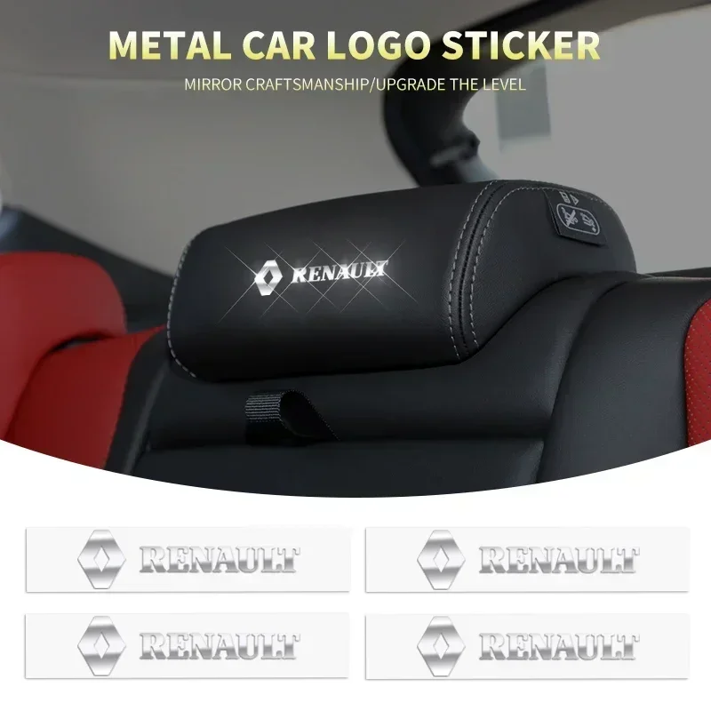 

Metal Emblem Auto Decor Wiper Decals Reflective Car Window Stickers For Renault koleos duster megane 2 logan clio Accessories
