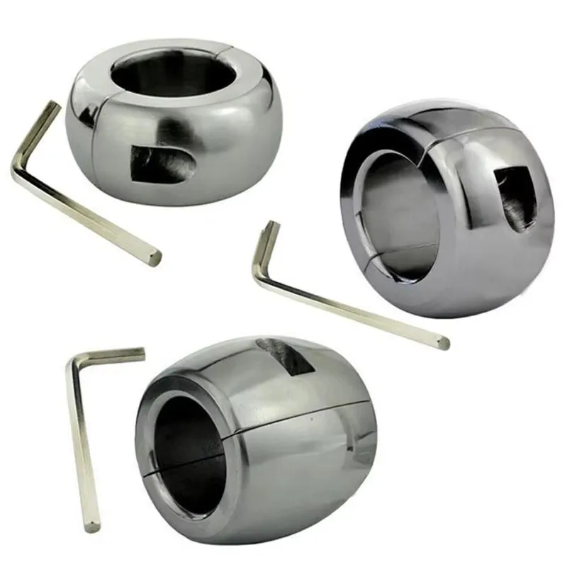 Metal Scrotum Pendant Ball Stretcher Weight Cock ring Testis Sex toy Penis Restraint Bondage Sex Toys for Men Penisring