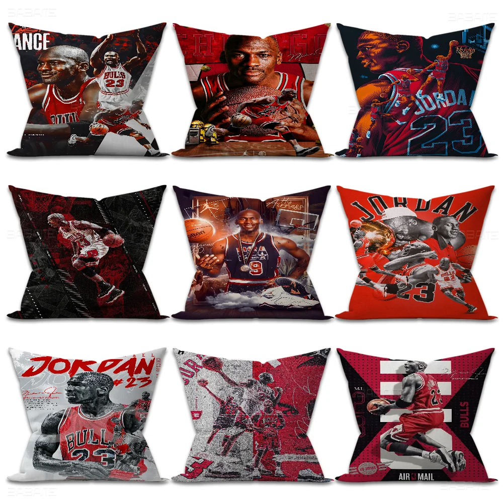 M-Michael J-Jordan Pillowcases Home Bedding Decorative Pillow Cover Wedding Super Soft Pillow Case