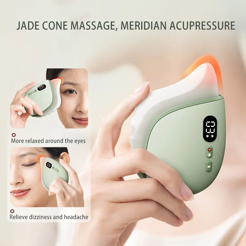 Electric Scraping Machine, Household Cervical Shoulder Neck Massage Beauty Device, Heating Whole Body Meridians