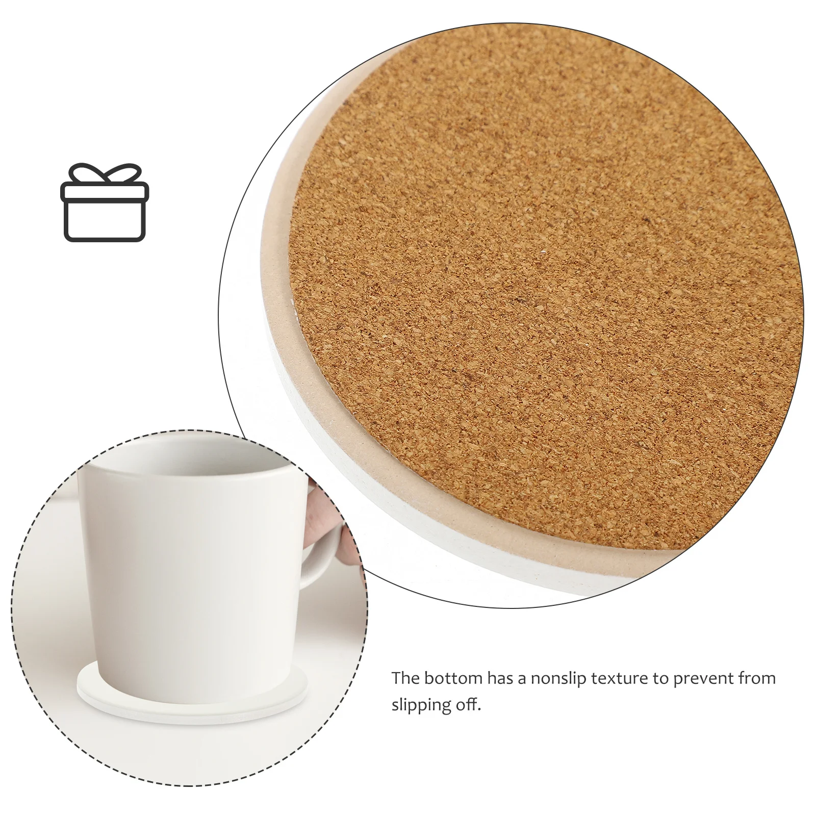 

3Pcs Ceramic Heat Transfer Sublimation Coasters DIY Blank Cup Mats Non Slip Scald Proof Sublimation Coasters Hot Plate Mat