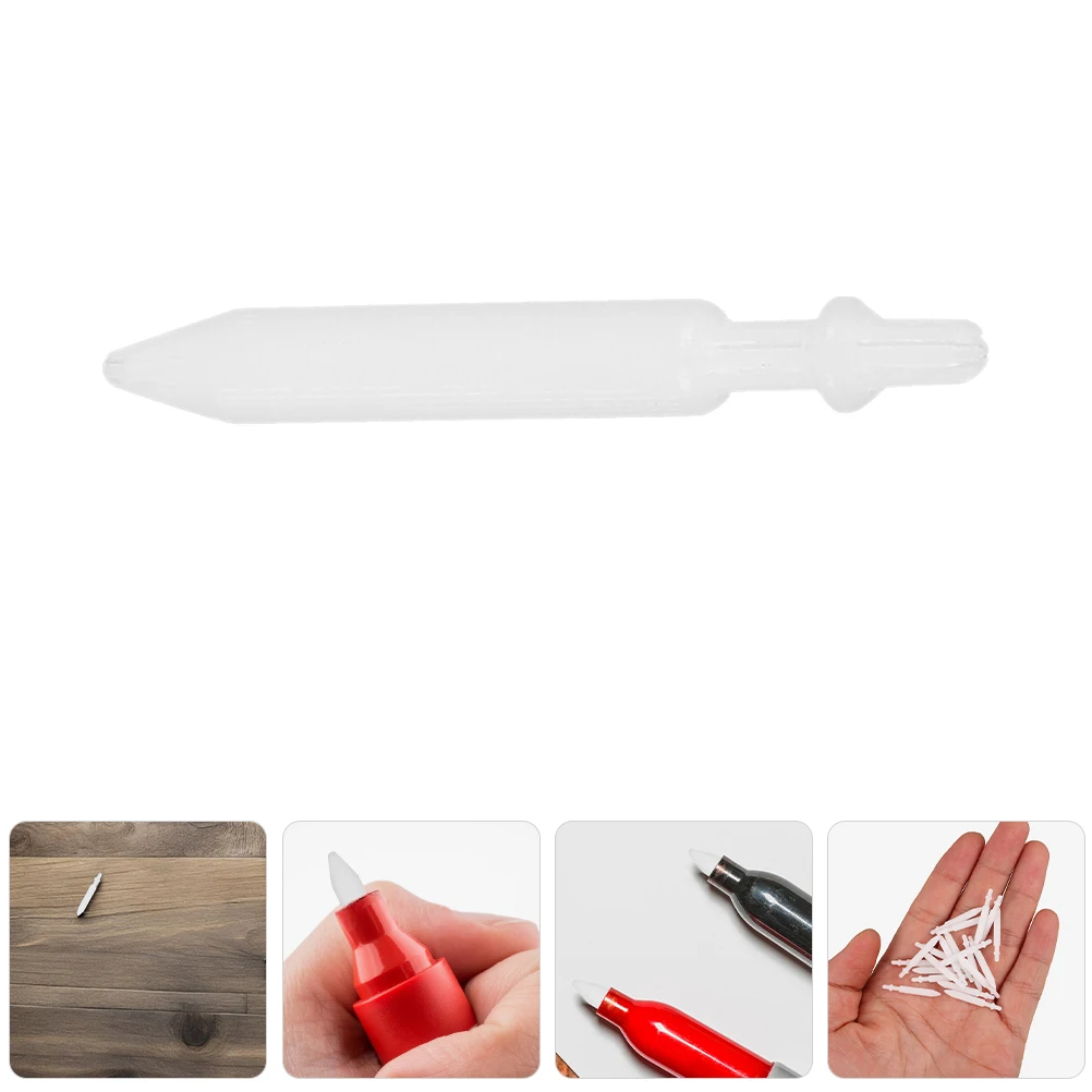 

50 Pcs Marker Pen Replacement Refill Nibs Refillable Paint White Fine Tip Remarkable Tips Gel Refills Written