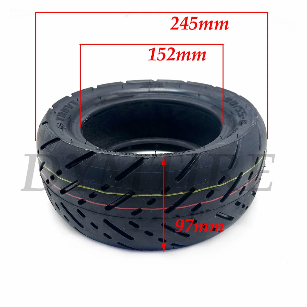 90/55-6 Tubeless Tire for Electric Scooter 10 Inch 10X3.0 80/60-6 Widened Wear-Resistant Anti-Skid Vacuum Tyre