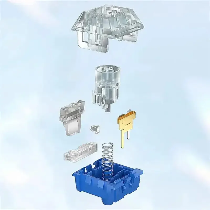 Kailh أعماق البحار الصامت التبديل الخطي اللمس لوحة المفاتيح كتم التبديل برو Lonely Island 45g RGB مفاتيح الألعاب الميكانيكية لوحة المفاتيح