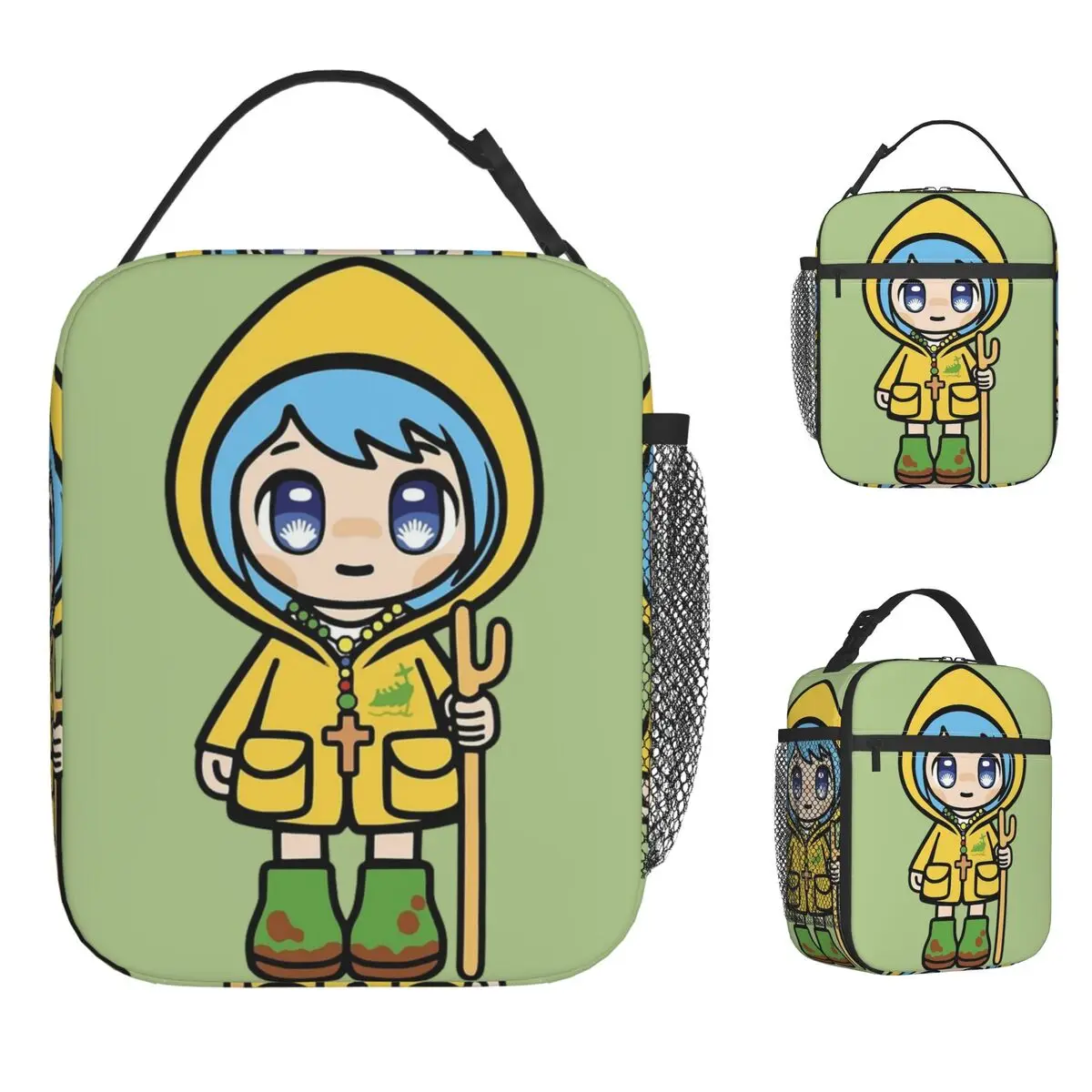 

Luce Vatican Mascot Lunch Bag For Unisex Designer Lunch Box Fun Office Cooler Bag Portable Zipper Oxford Tote Food Bags