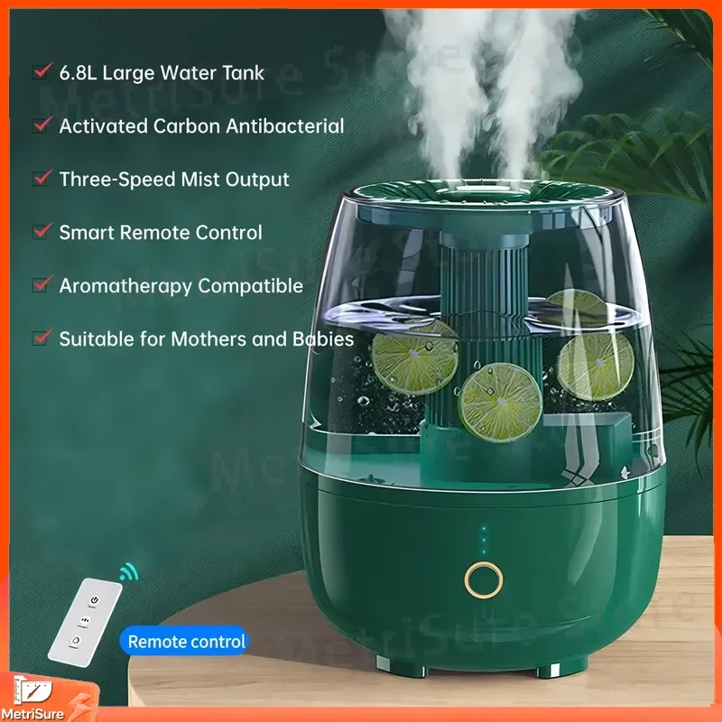 Large Warm Mist Humidifier for Home Office Car Nursery Baby Pregnancy Use 61L to 10L Capacity Ultra Quiet 36dB Low Noise