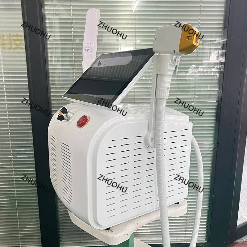 ليزر ديود أيس تيتانيوم احترافي ، آلة إزالة شعر الجسم ، إزالة الشعر بشكل دائم ، إزالة الشعر ، صداع الشعر