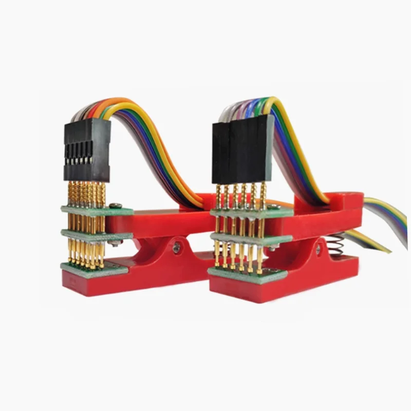 Test clamp PCB burning stand 2.54mm pitch fixture, probe download, program programming Single double 3P 4P 5P 6P 7P 8P 9P 10P