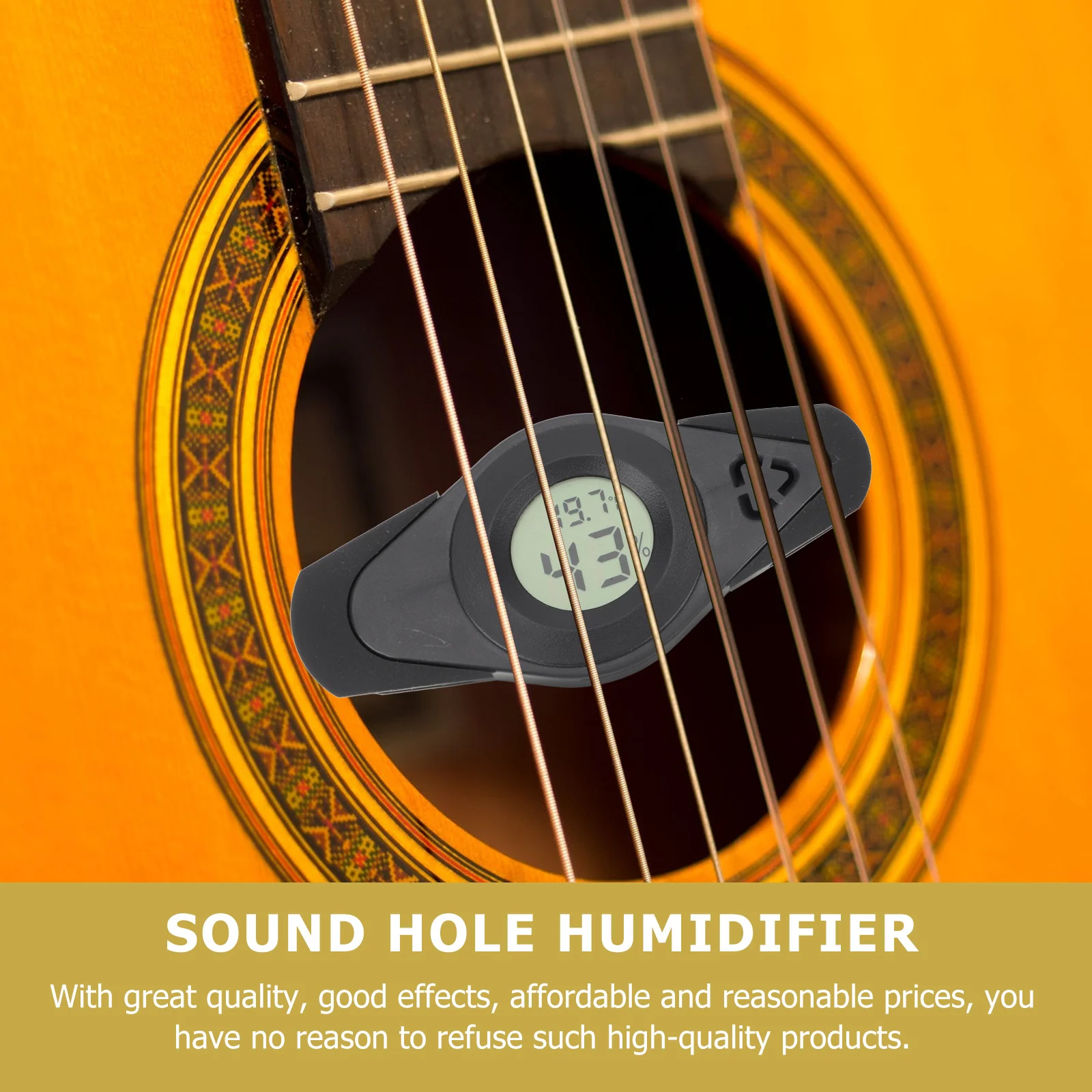 

1 Set Digital Humidifier Thermometer 3-In-1 Professional Accessories Humidity Control Tool Guitar Care Device Practical Guitar