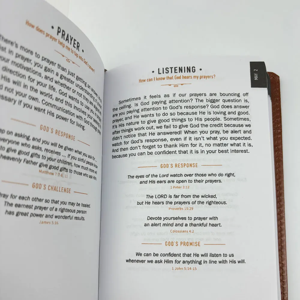 Diario de Reflexión con Tapa Dura para Hombres, 365 Días, Cuaderno de Gratitud, Libro de Registro Personal Portátil