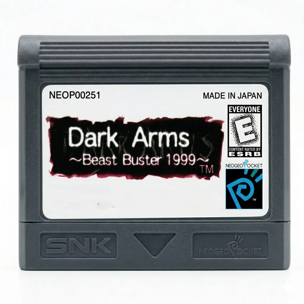 

Пользовательская игровая кассета для NGPC, Pocket и Color - [Dark Arms: Beast Buster] - Поддержка двух языков (JP/EN) - Высокая совместимость