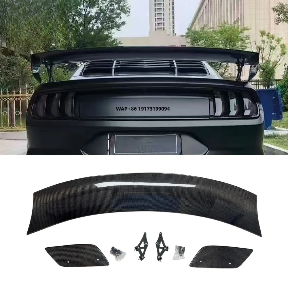 

Carbon Fiber Rear Spoiler for Mustang GT500 2015-2021 Rear Trunk Spoiler Tail Wing Car Exterior Accessories