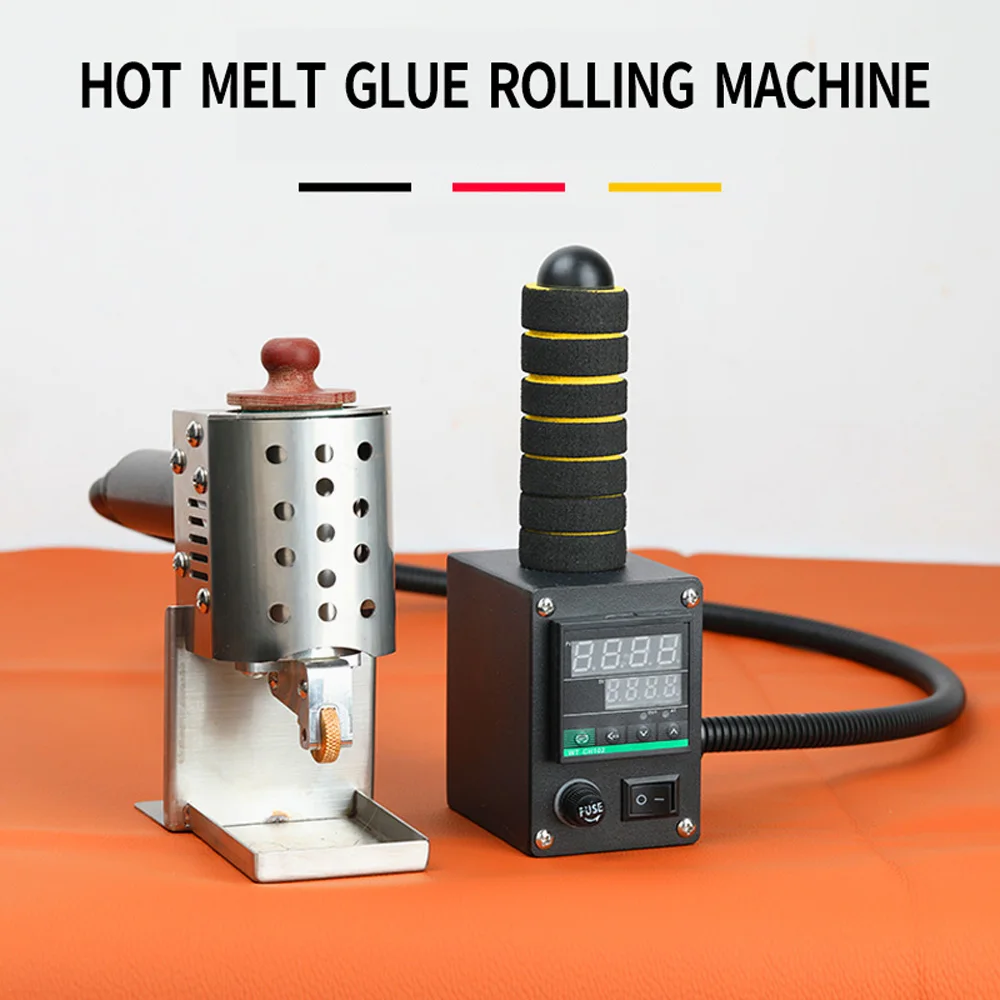 Hand Push Hot Melt Glue Rolling Machine Glue Coating Machine Yellow Glue Portable Leather Gluing Machine Glue Brushing Machine