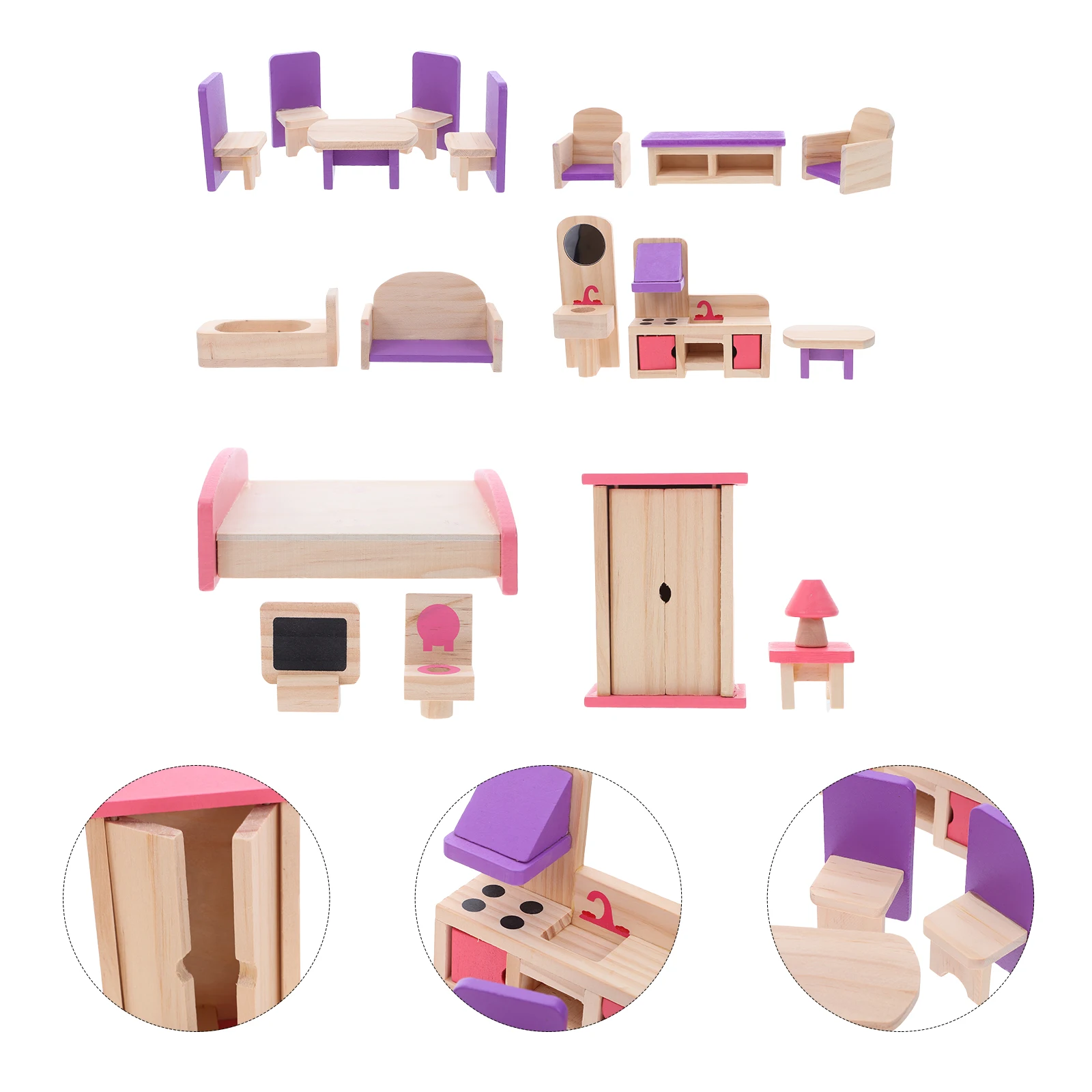 

's Furniture Set Accessories Room Vintage Miniature Chair
