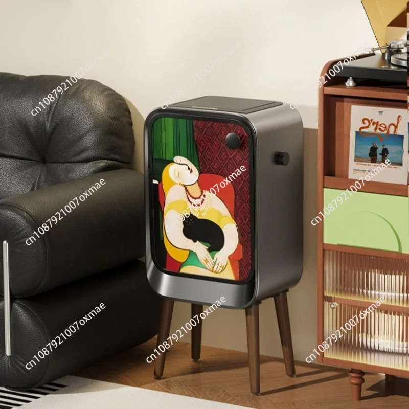 Tall Foot Intelligent Sensor Trash Can, Home Living Room Kitchen