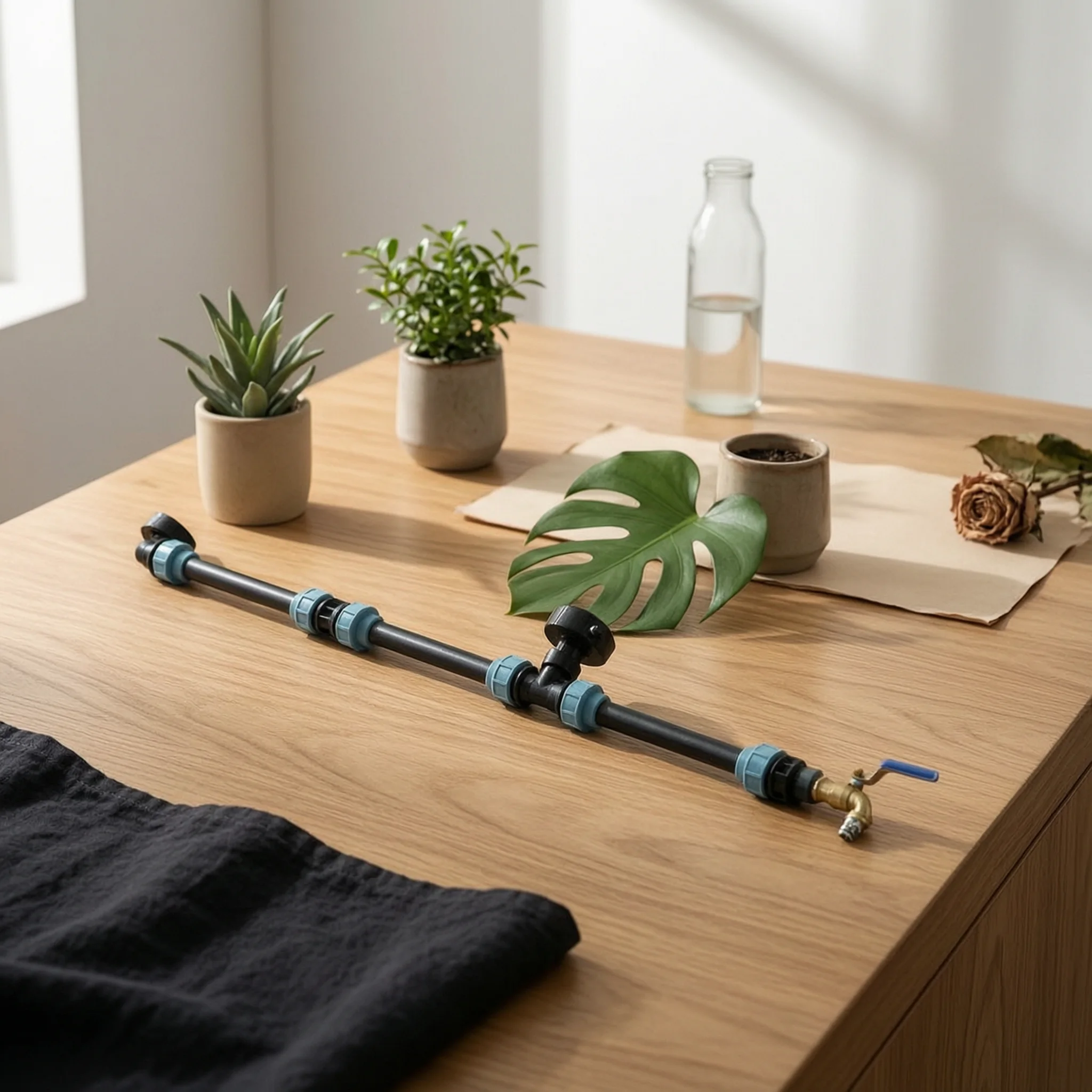 IBC Tote Extension with Ball Valve Leak-Proof IBC Tote Adapter with Shutoff Valve High-Liquid Long Service Life for Gardeners