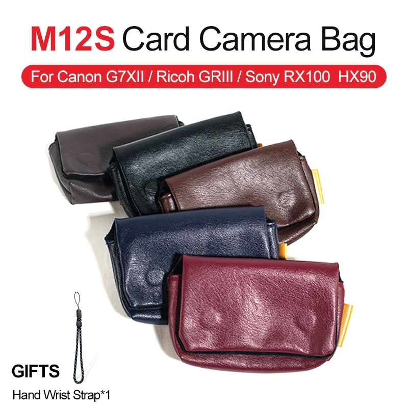 Camera Bag Lens Pouch Storage Bag Protector Soft for Sony RX100 RX90 HX100 LX10 Ricoh G7XII GRIII CCD