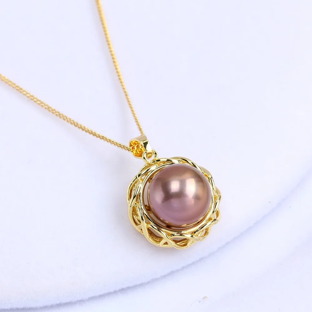 

5pcs Pendant Clasp Bail Connector Copper Plated 18K Gold Pendant Settings Jewelry Findings Parts Fittings Connection Accessories