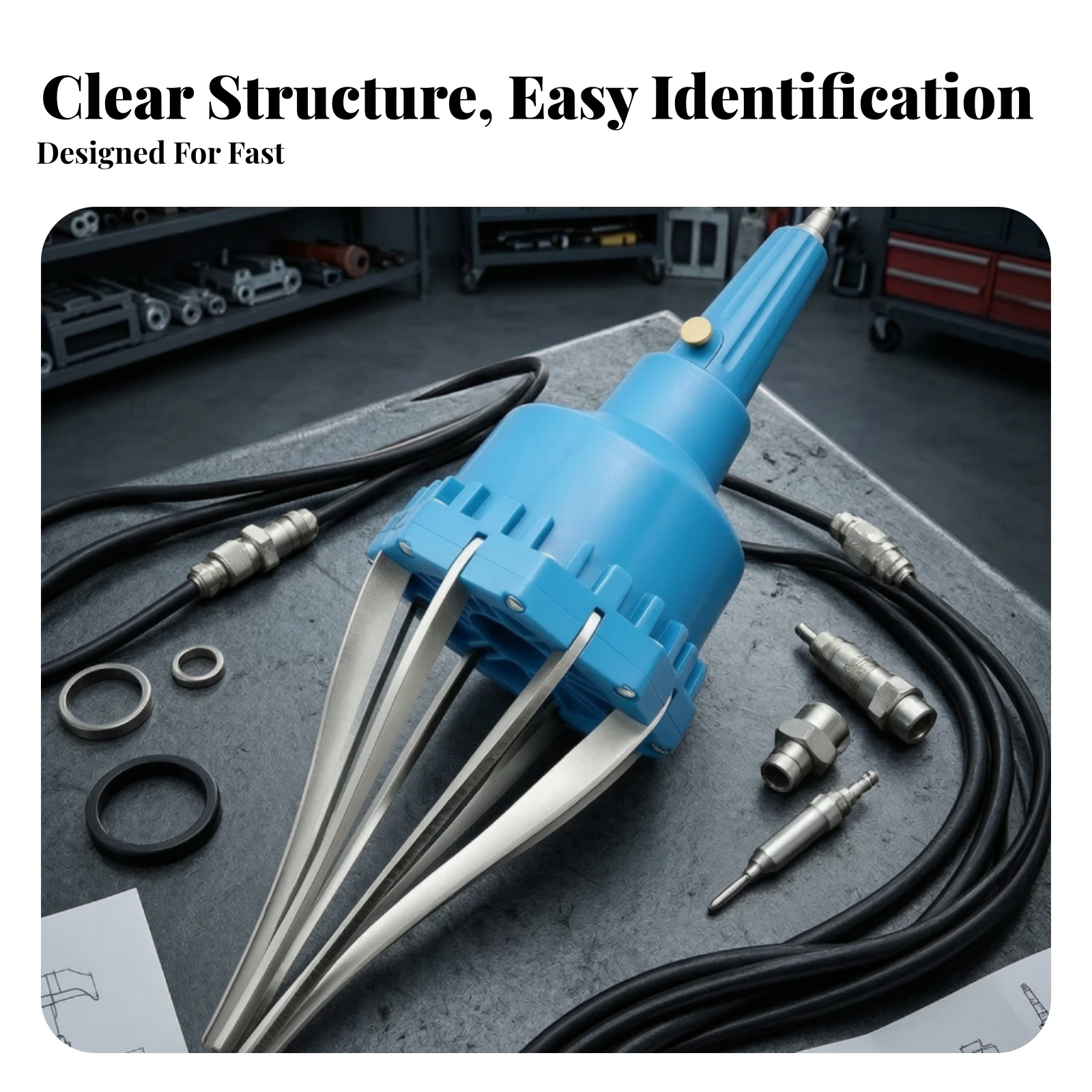 Pneumatic CV Boot Installation Tool CV Boot Installation Tool Air Connection Fitting Sturdy Steel Build Rust Resistant