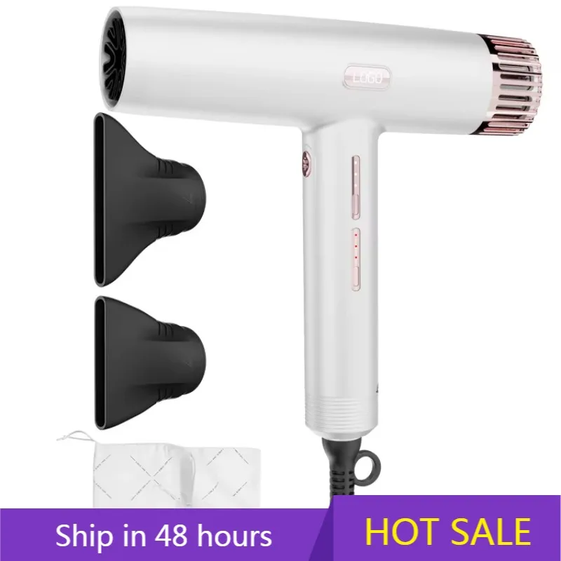 

YTYIN Professional 1800W High-Speed Hair Dryer with Negative Ion T Type Brushless Motor Hot Air Settings for Salons Tr