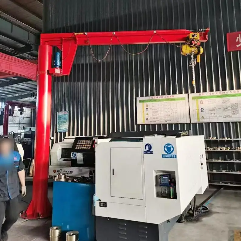 

250kg 500kg 1 2 3 Ton 5 Ton Workshop Column Electric Floor Mounted Crane Mini Jib Crane